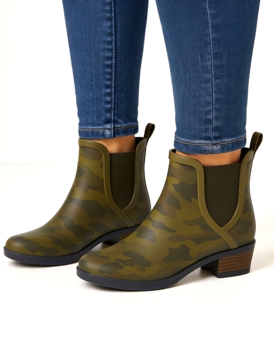 Lucky Brand Basel H20 Camoflage Pull On Rain Bootie Size 7M - Picture 15 of 16